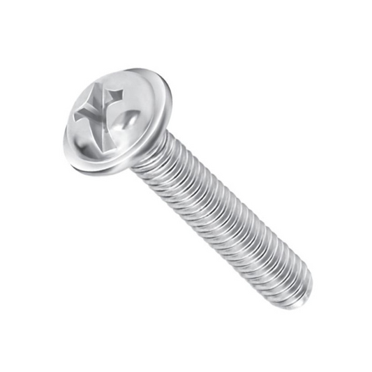 M3 x 6mm Flanged Combination Head Screw – SS304